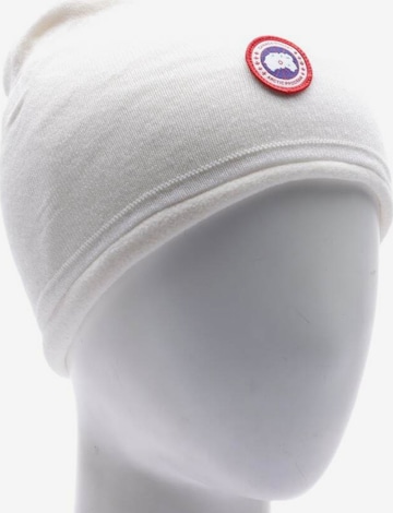 Canada Goose Hat & Cap in S in White: front