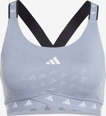 ADIDAS PERFORMANCE Sports Bra 'PowerImpact Luxe' in Purple: front