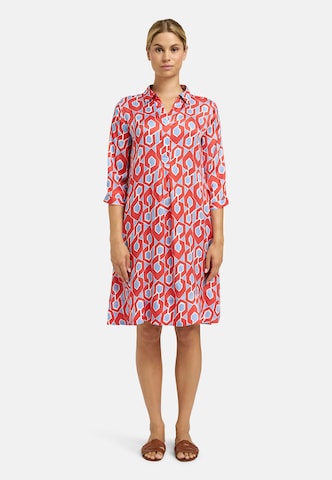 Milano Italy Summer Dress in Red: front