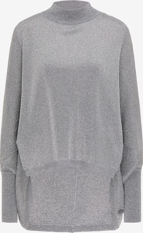 Pull-over faina en argent : devant