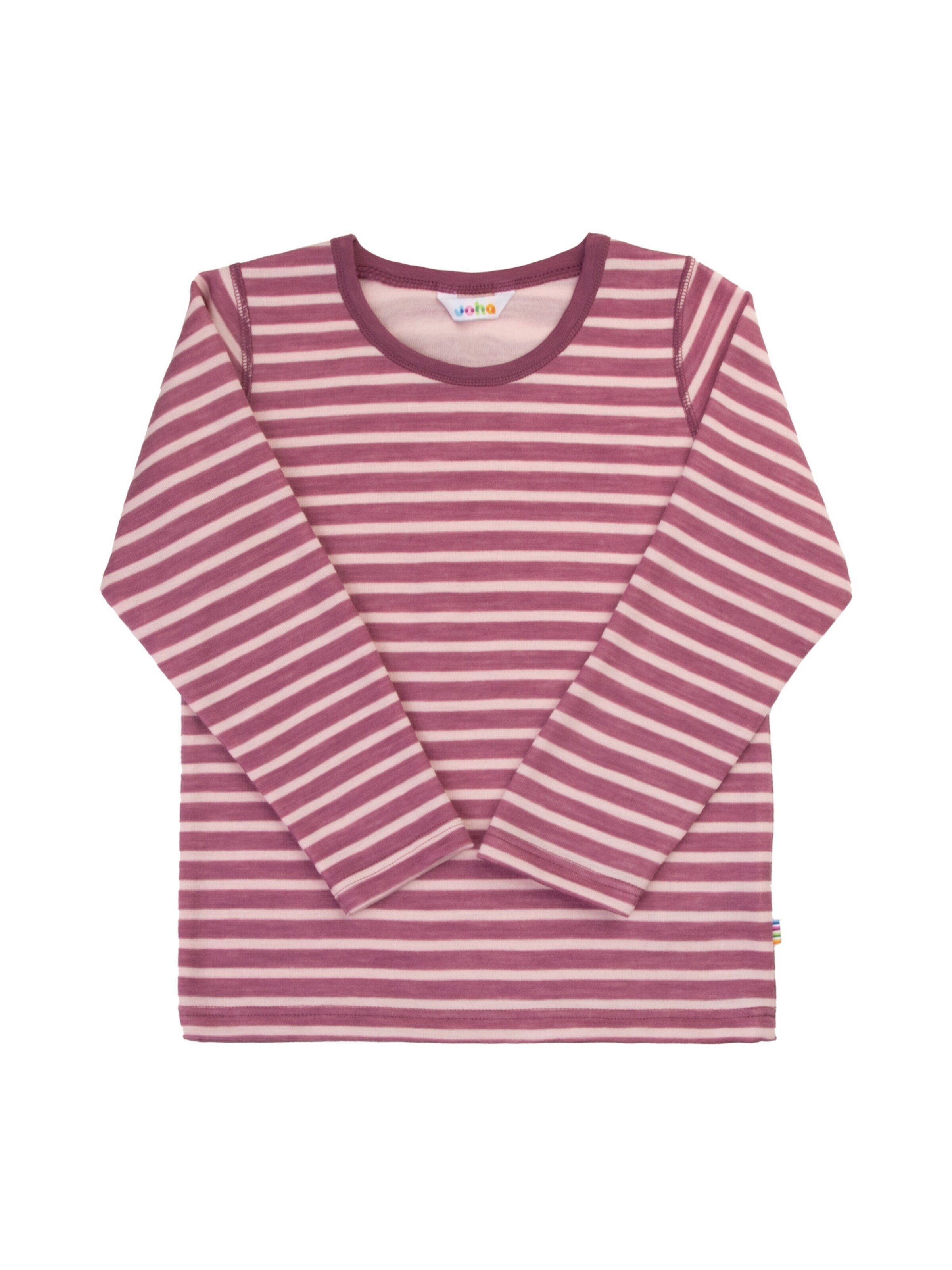 JOHA Shirt 'Langarmshirt aus Merinowolle'‌‌‌‌‌‌ in Rot: Vorderseite