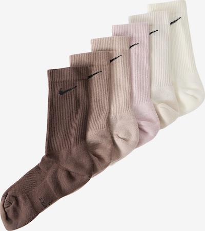 Nike Sportswear Čarape veličine 34-38 u ecru/prljavo bijela / svijetlobež / smeđa / cappuccino / moka smeđa / roza, Pregled proizvoda