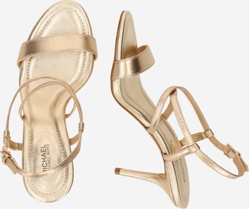 MICHAEL Michael Kors Sandaler med rem 'VERONICA' i guld