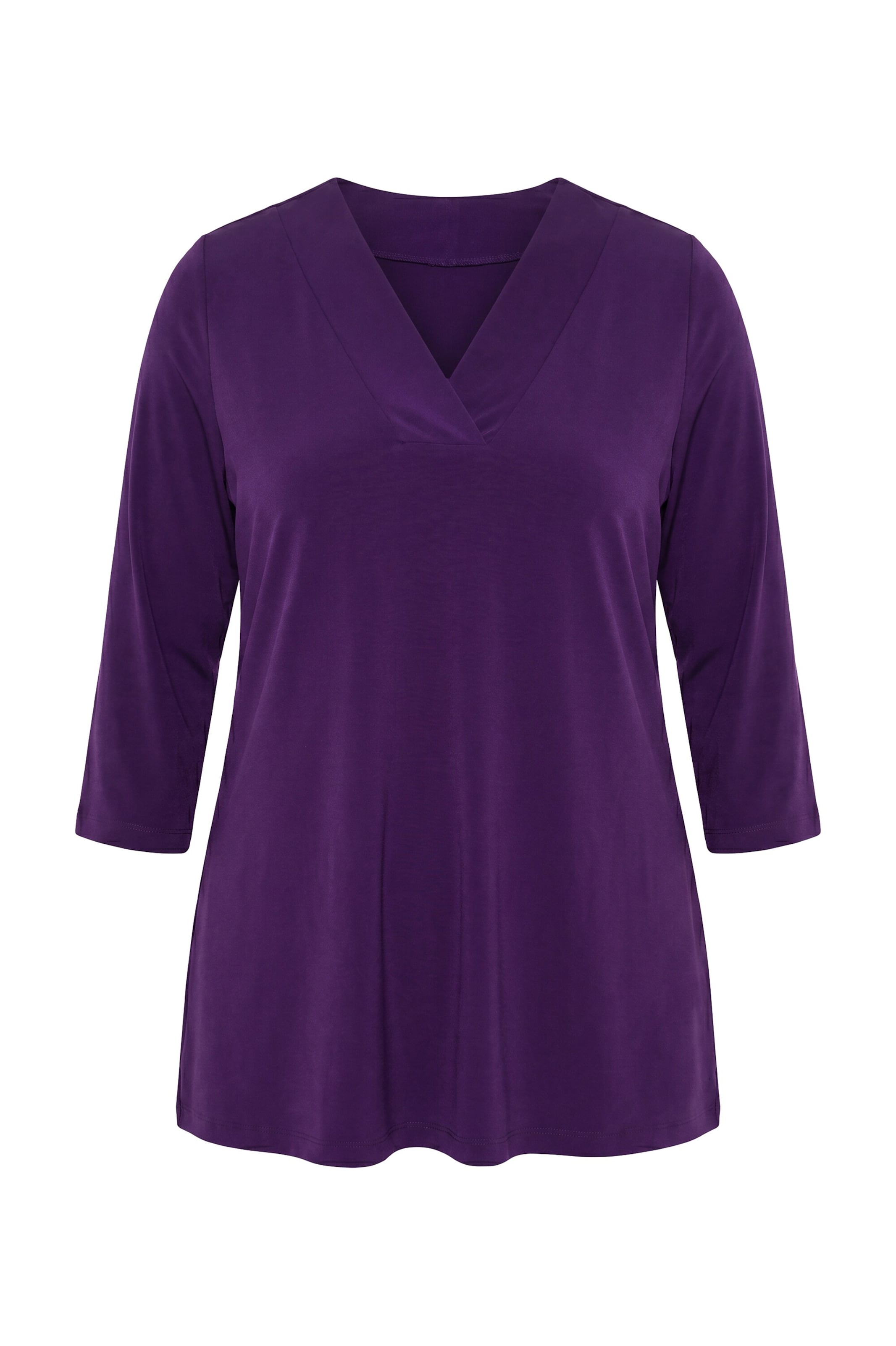 Ulla Popken Longshirt in Lila: Vorderseite