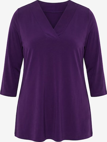 Ulla Popken Longshirt in Lila: Vorderseite