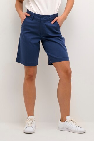 Kaffe Regular Broek 'Lea' in Blauw: voorkant