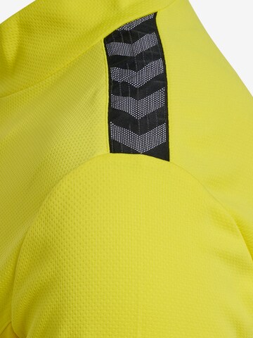Hummel Athletic Zip-Up Hoodie 'Authentic' in Yellow