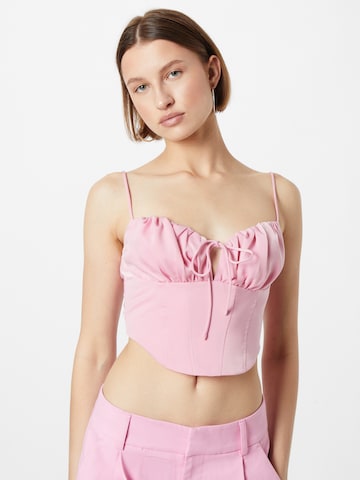 Gina Tricot Blouse in Roze: voorkant