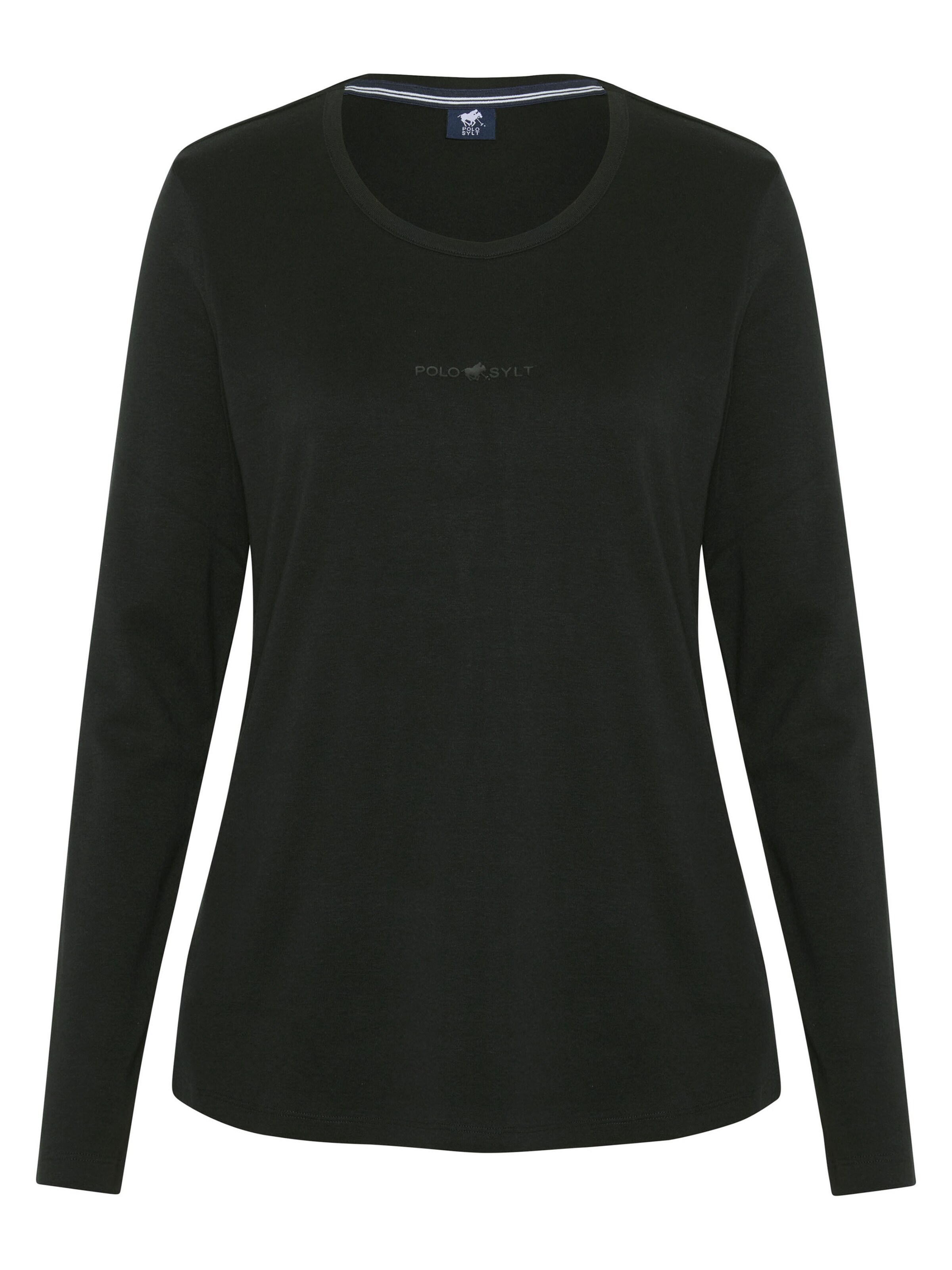 Polo Sylt Shirt in Schwarz: Vorderseite