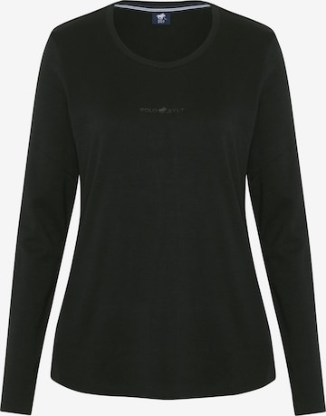 Polo Sylt Shirt in Schwarz: Vorderseite
