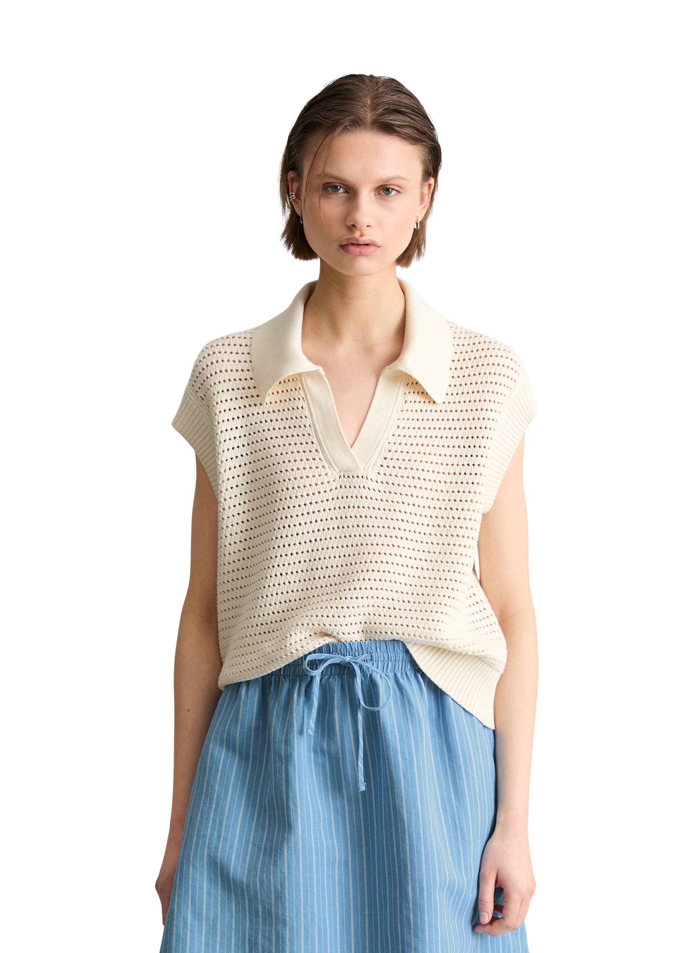 Marc O'Polo DENIM Sweater in White: front