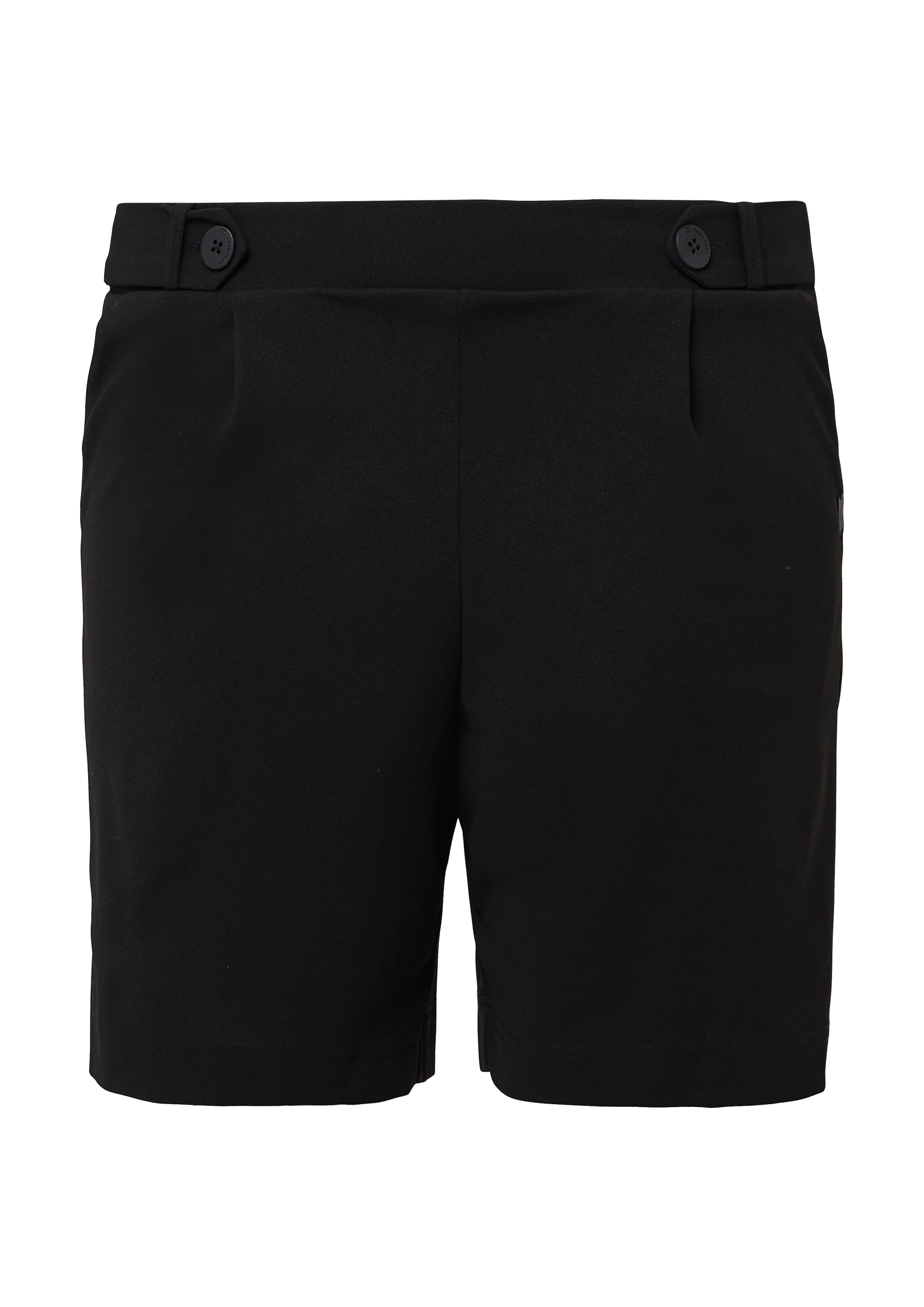 QS Regular Shorts in Schwarz: Vorderseite