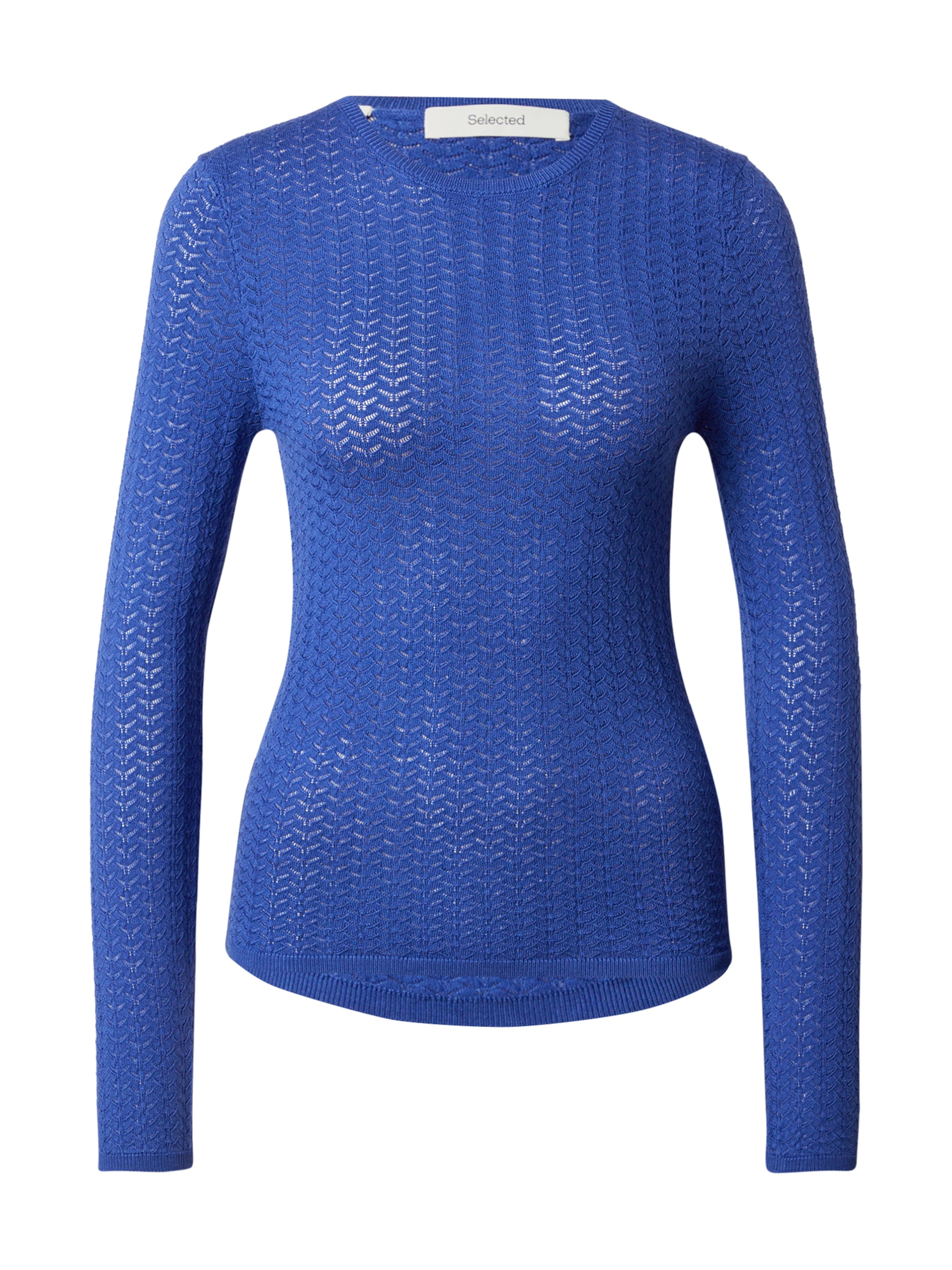 SELECTED Пуловер 'SLFNAJA' в синьо: отпред