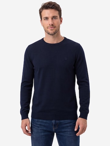 s.Oliver Pullover 'Basic'‌‌‌‌‌‌‌‌ in Blau: Vorderseite