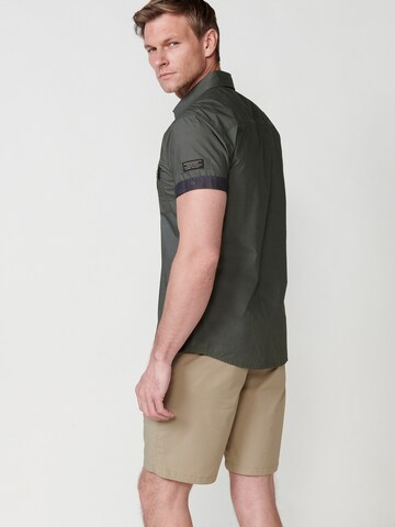 KOROSHI Regular fit Srajca | zelena barva