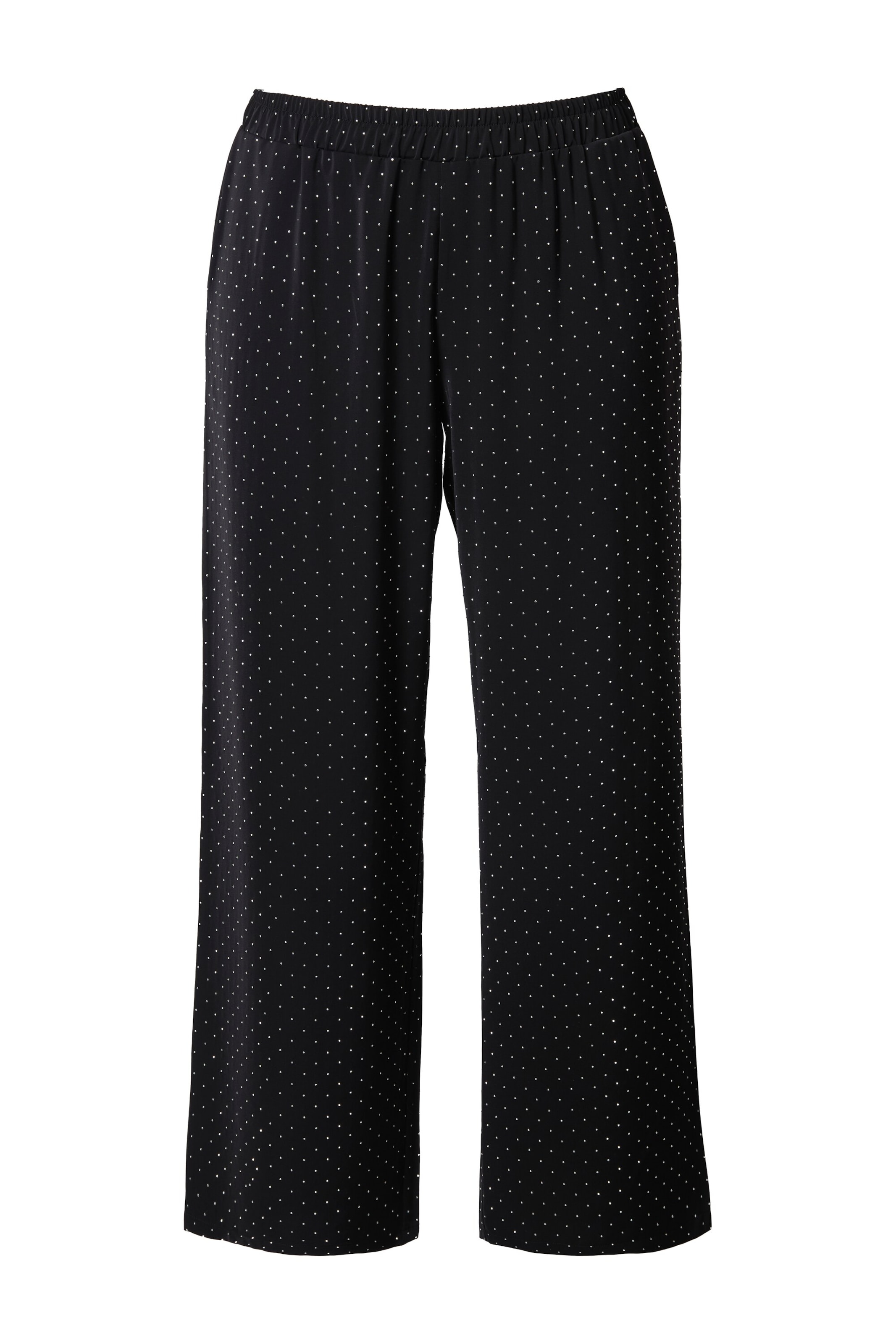 MIAMODA Regular Trousers in Black: front