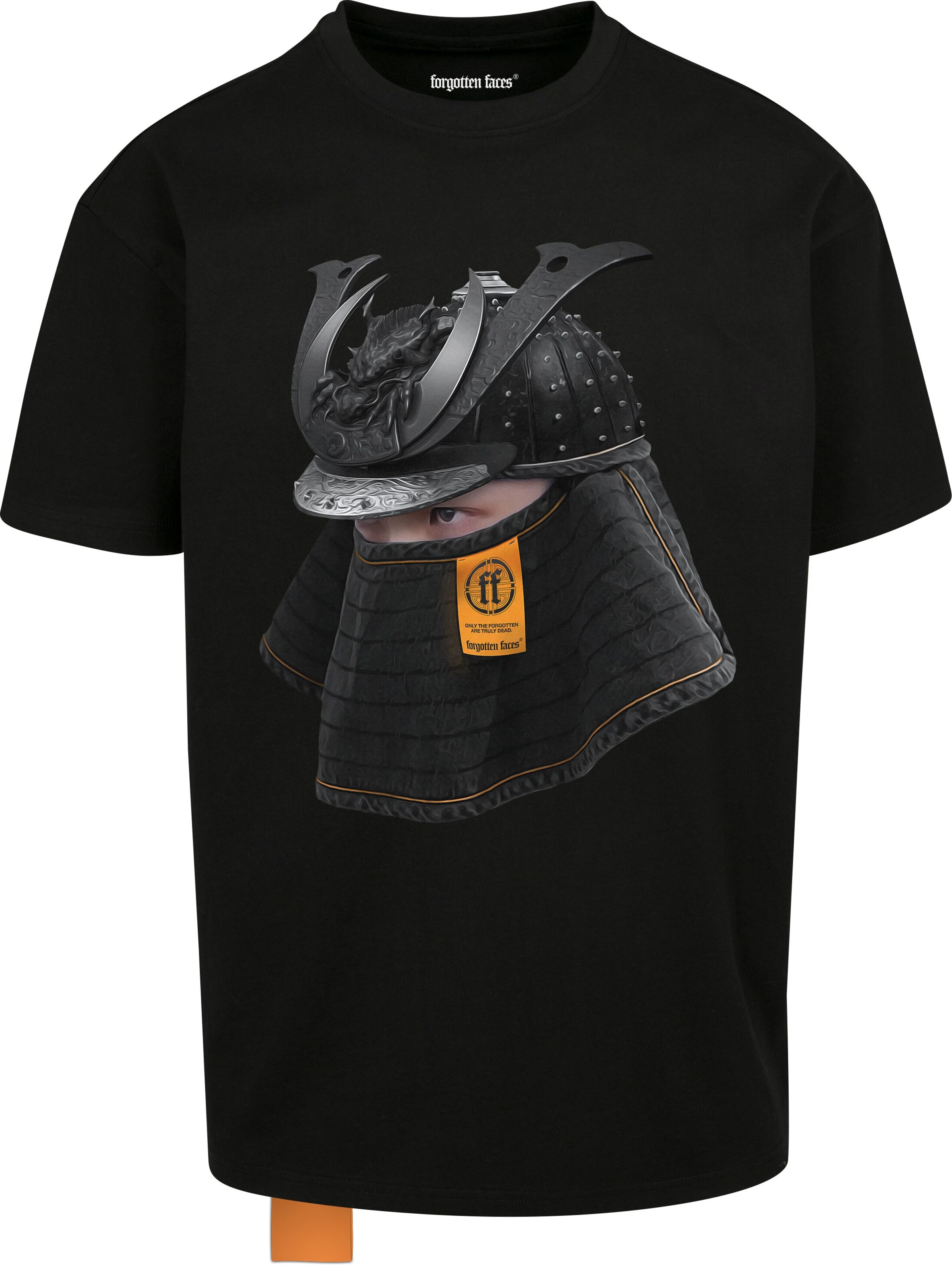 Forgotten Faces T-shirt i svart: framsida