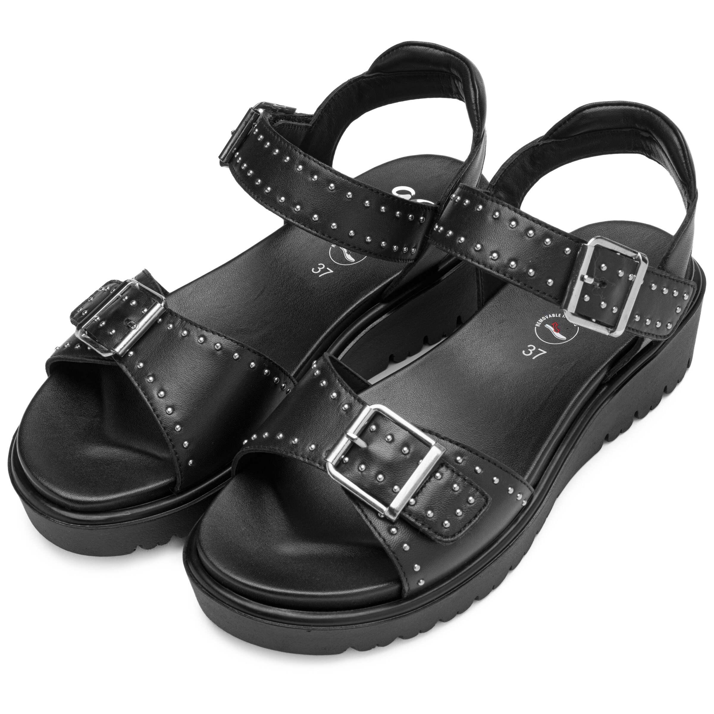 ARA Strap Sandals in Black