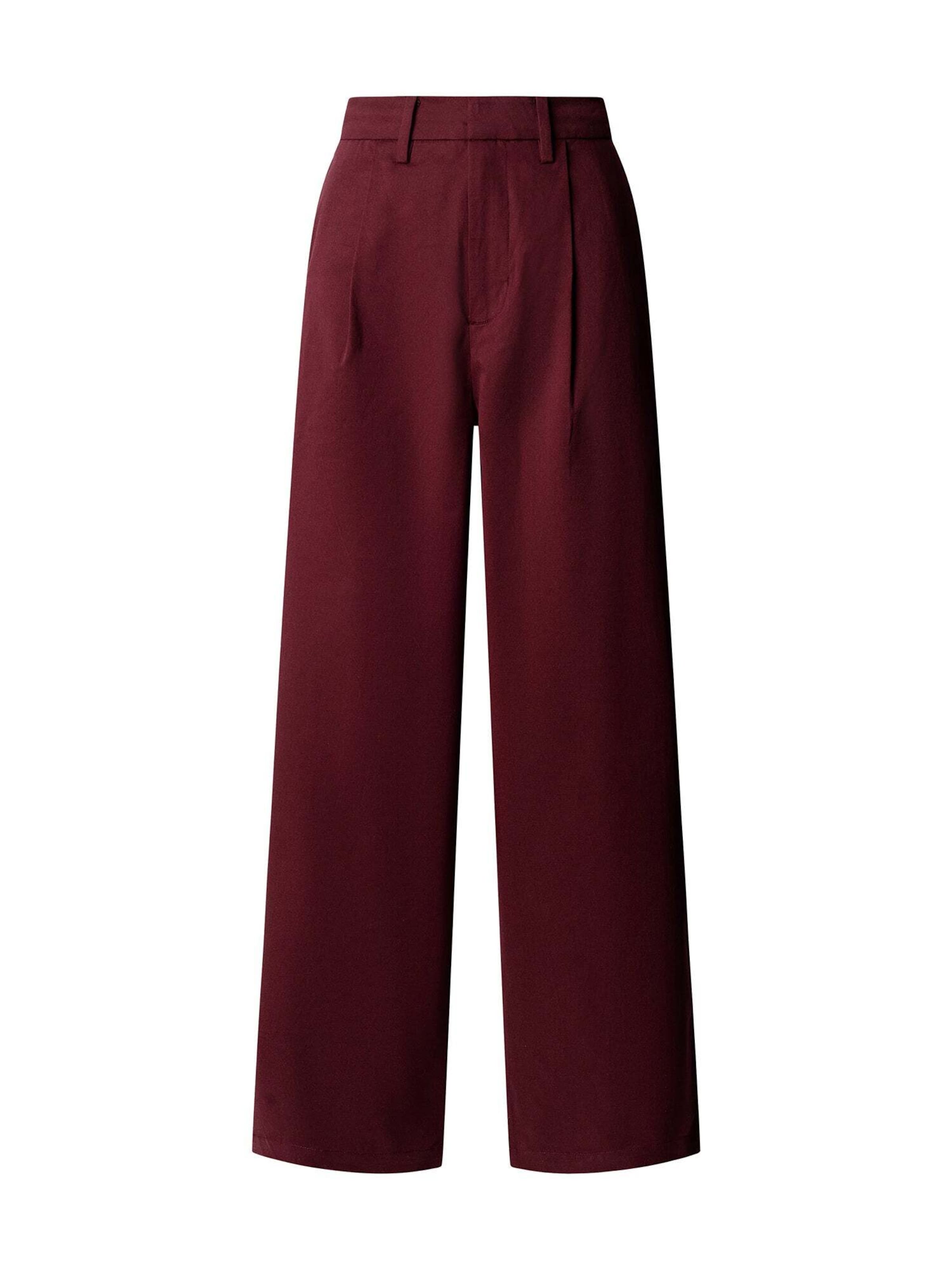 Wide leg Pantaloni con pieghe 'Lindsey' di Pepe Jeans in rosso: frontale