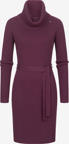 Ragwear Knitted dress 'Miyya' in Purple: front