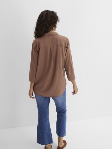 bonprix Bluse in Braun