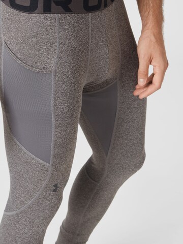 UNDER ARMOUR Skinny Sporthose in Grau