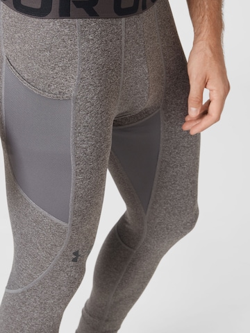 UNDER ARMOUR Skinny Sporthose in Grau