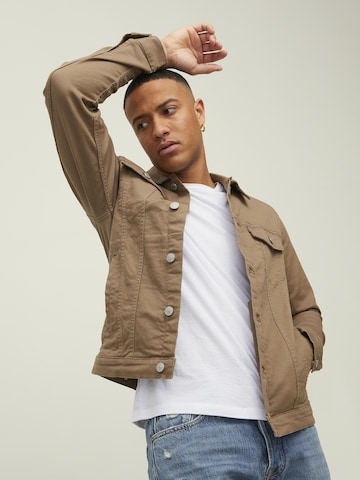 JACK & JONES Between-Season Jacket 'Alvin' in Brown