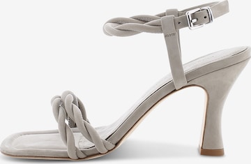 Kennel & Schmenger Strap Sandals 'LEO' in Grey: front