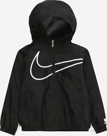 Veste mi-saison 'SWOOSH' Nike Sportswear en noir : devant