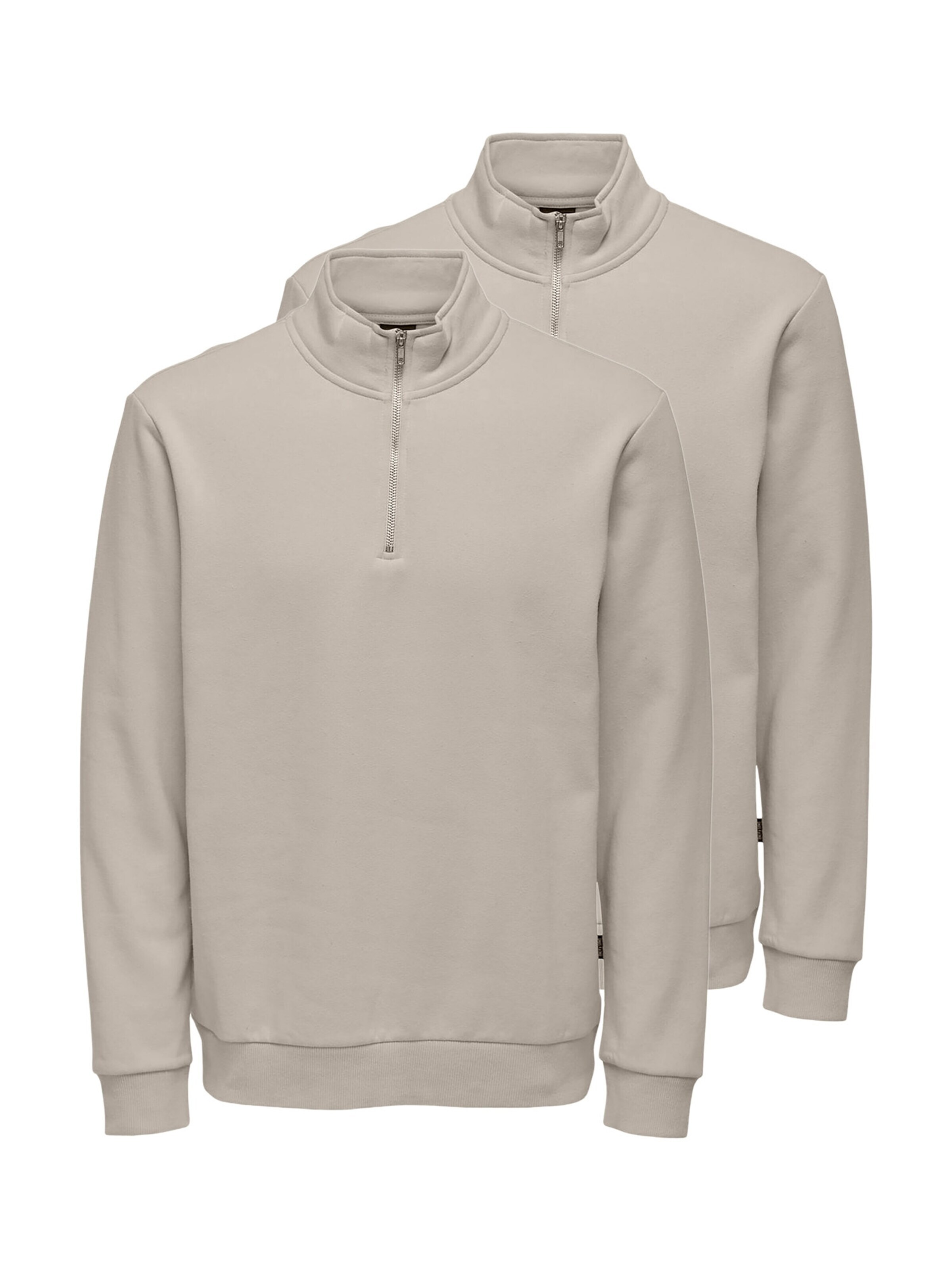 Only & Sons Sweatshirt 'Ceres'‌‌‌‌‌ in Beige: Vorderseite