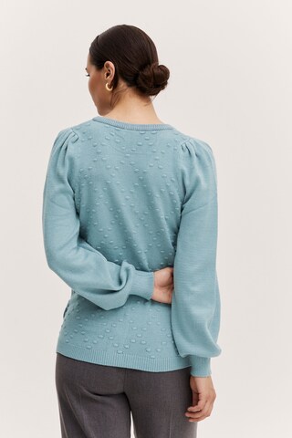 b.young Gebreid vest 'NONINA' in Blauw
