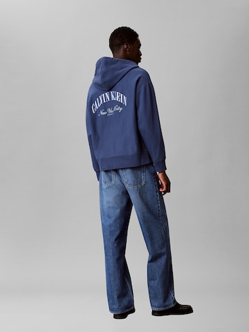 Calvin Klein Jeans Sweat jacket in Blue