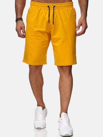Reslad Regular Hose 'Shorts Basic Sweathose' in Gelb: Vorderseite