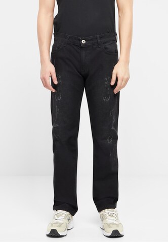 2Y Premium Regular Jeans in Black