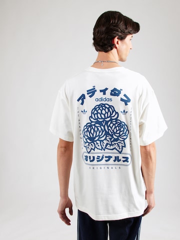 ADIDAS ORIGINALS Shirt 'JAPAN FLORALS' in White: front