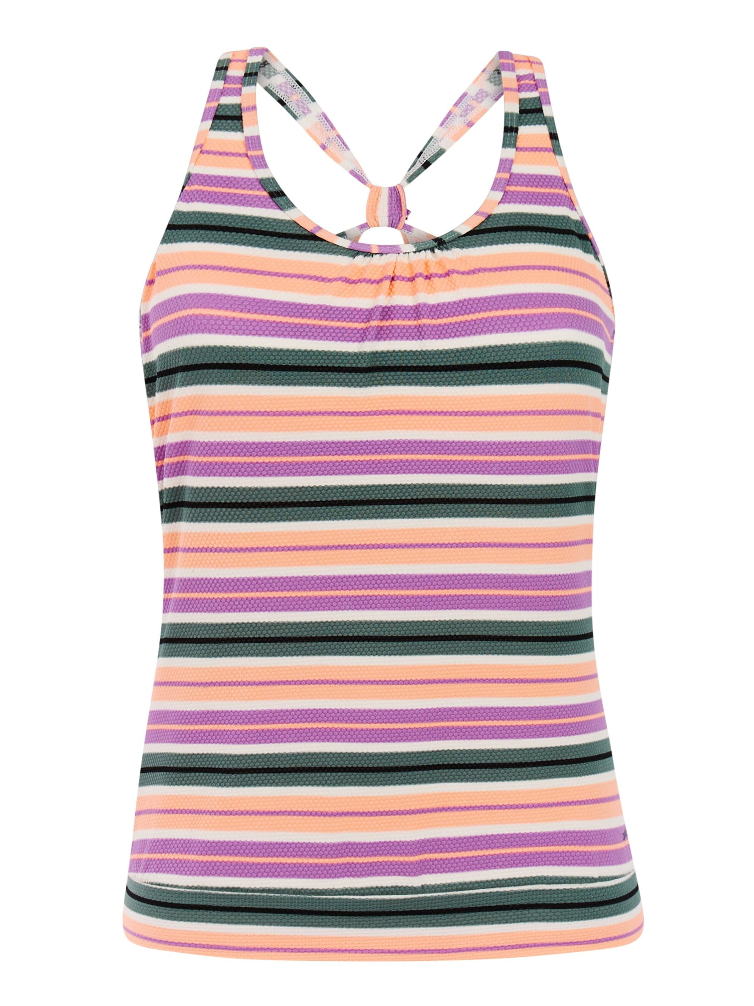 PROTEST Tankini top 'MIXZester' in Purple: front