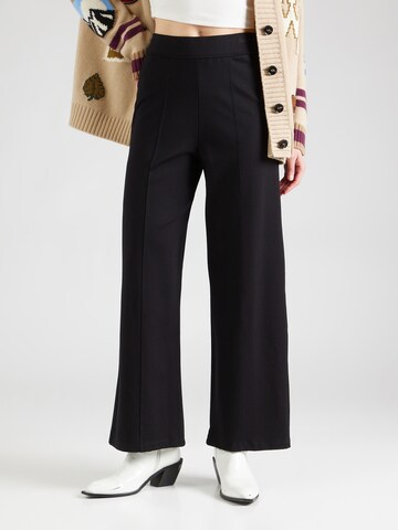 Wide leg Pantaloni con piega frontale 'Velah' di OH APRIL in nero: frontale