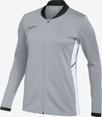 NIKE Sweatshirt 'Nike Dri-FIT Academy Knit Football Track Jacket' in Grey: front