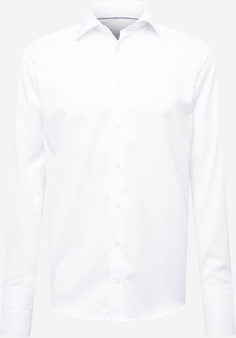 ETON جينز مضبوط قميص بلون أبيض: الأمام
