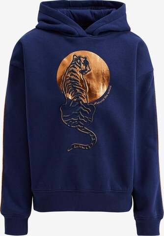 WE Fashion Sweatshirt in Blue: front