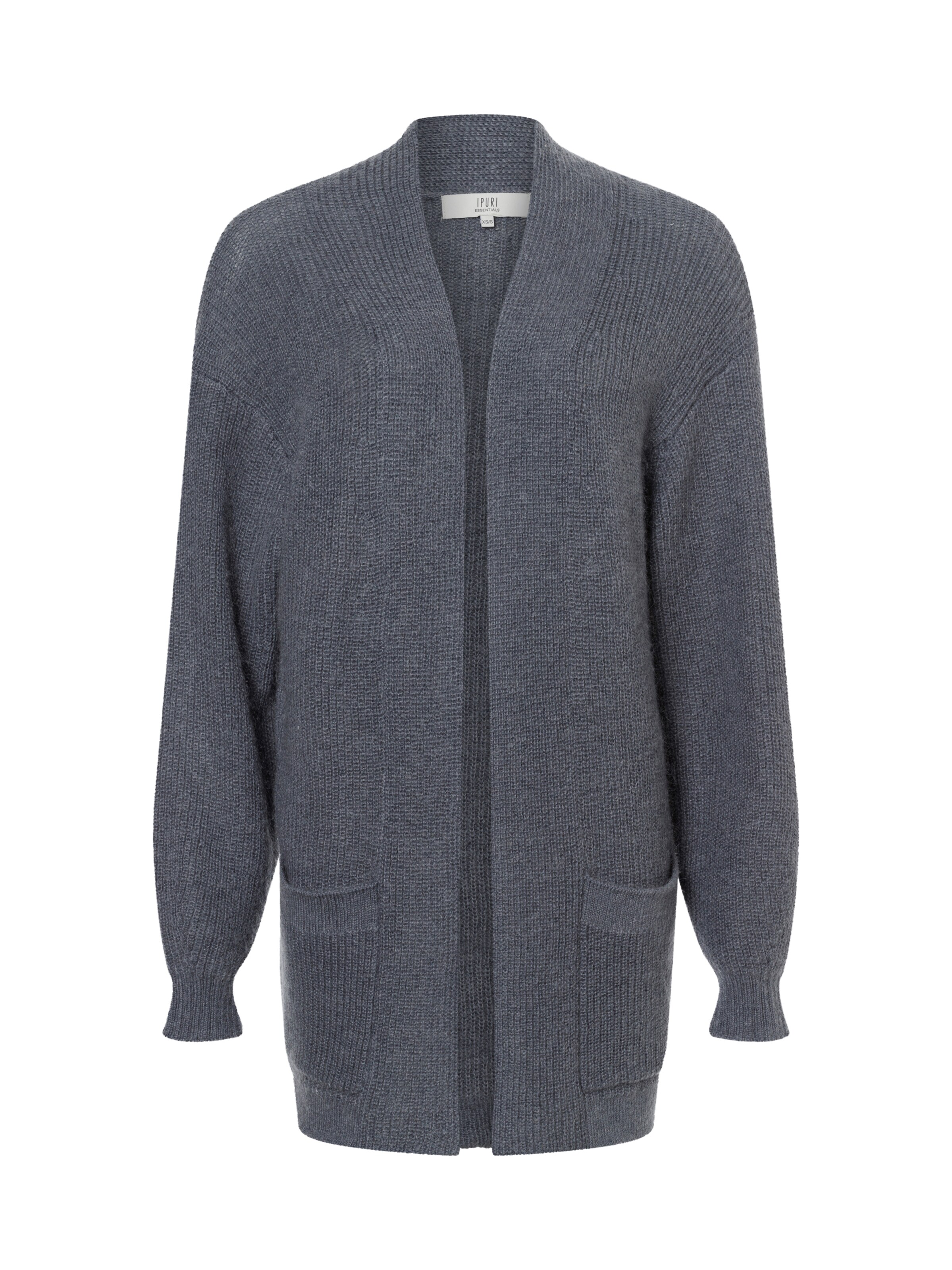 Ipuri Strickjacke in Grau: Vorderseite