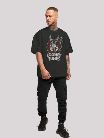 F4NT4STIC Shirt 'Looney Tunes Bugs Bunny' in Zwart