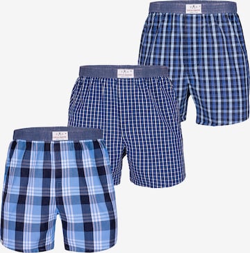Luca David - Calzoncillo boxer 'Olden Glory' en azul: frente