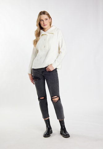 DreiMaster Vintage - Pullover 'Incus' em branco