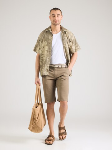 Lindbergh Szabványos Chino nadrág 'Superflex' - szürke