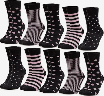 Occulto Socks 'Rita' in Black: front