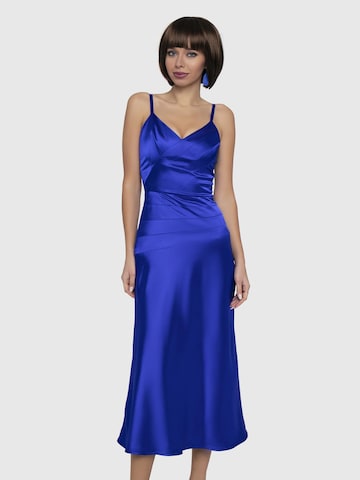 Abito da cocktail di Anushka in blu: frontale