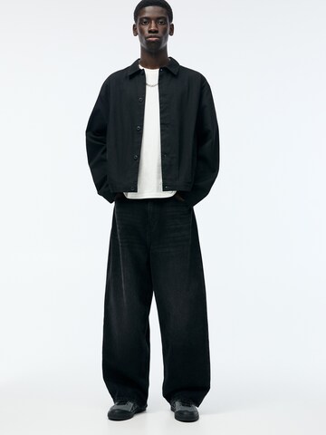 Pull&Bear Wide leg Jeans in Black