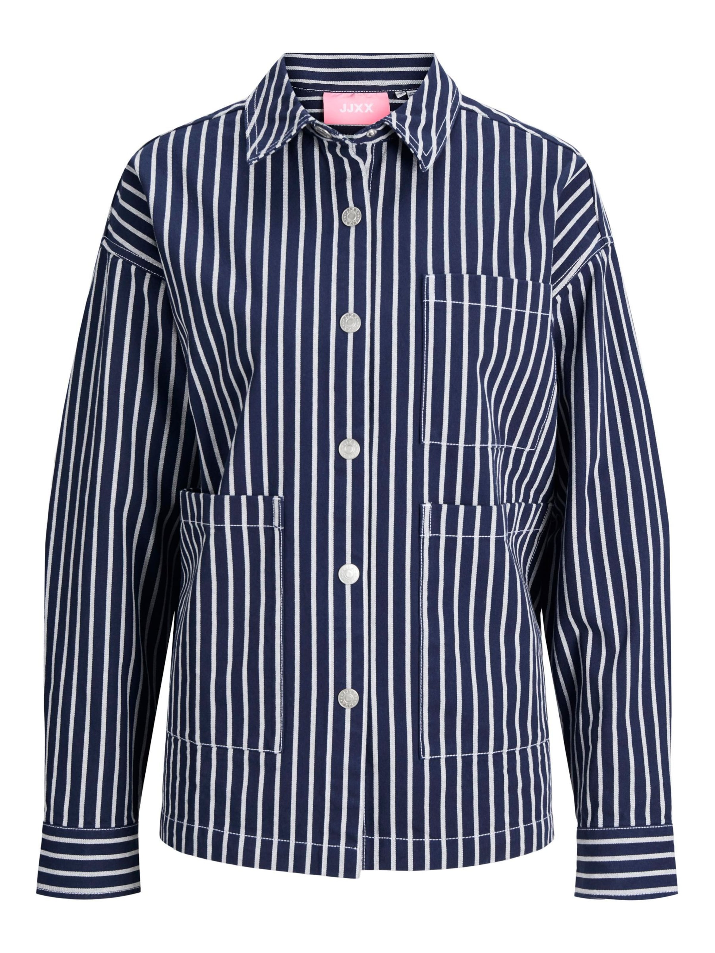 JJXX Bluse 'JXLULA' i blå / hvid, Produktvisning